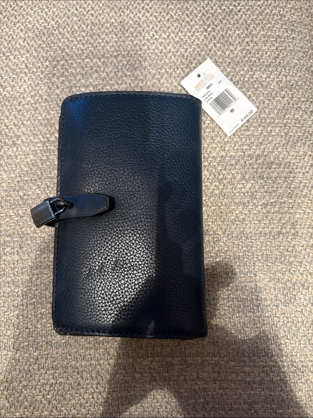Michael Kors Women’s Navy Blue Leather Travel Wallet